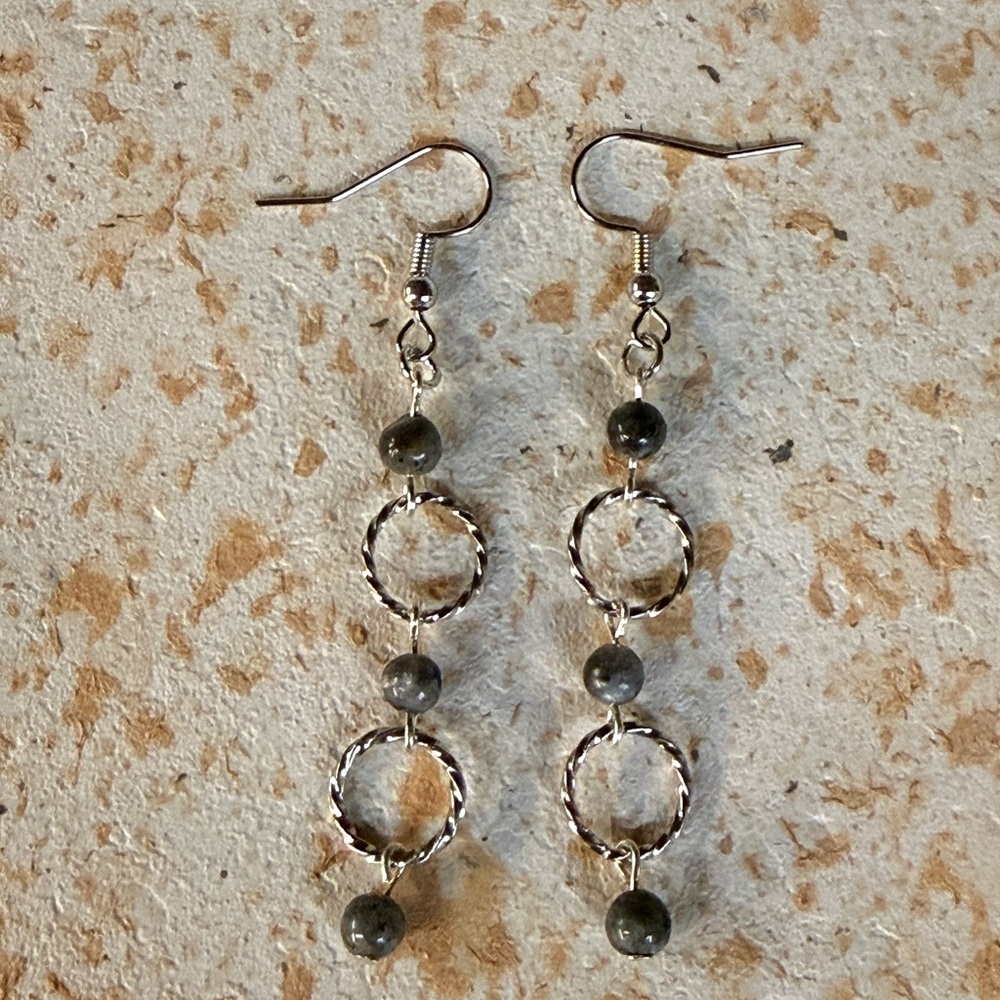 Larvikite Earrings